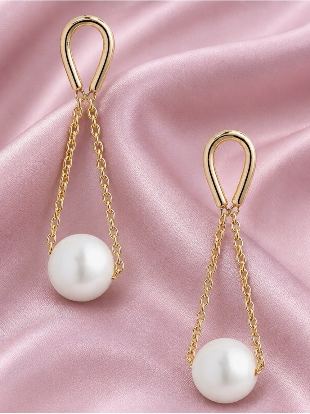 POPPY FINCH Hourglass 14k Cultured Pearl Drop Earrings. Brand new! Never worn!